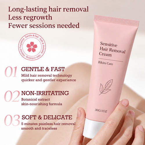 HERBMICAL Botanical Hair Removal Cream – Gentle & Fast, Gentle Hair Removal. Soft, Smooth Skin in Minutes.