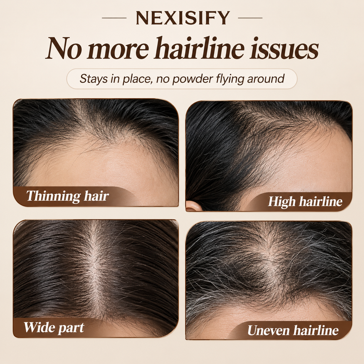 Nexisify Hairline Powder application